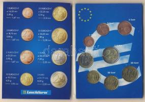 Luxemburg 2004. 1c-2€ 8klf db, kereskedői szettben T:1