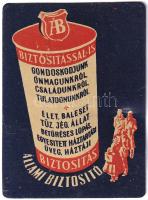 1956 Állami Biztosító fém kártyanaptár