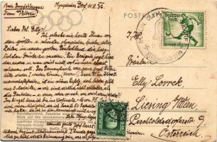 Olympische Spiele Berlin 1936. Reichssportfeld. Deutsche Kampfbahn. Blick auf den Glockenturm / 1936...