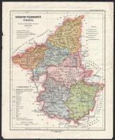 1934 Borsod vármegye térképe, 1:375 000, Magyar Földrajzi Intézet Rt., 33×26 cm