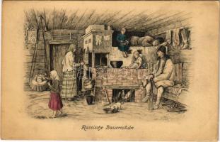1917 Russische Bauernstube / Russian folklore, peasants + K.u.K. Feldbahnkompagnie Nr. 5 (EB)