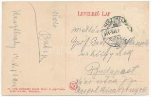 1914 Keszthely, Erzsébet királyné út, Országos Izraelita (zsidó) Tanítóegyesület üdülőháza. Sujánszk...