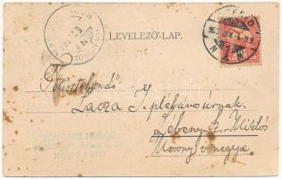 1903 Szeged, Kossuth szobor koszorúkkal és csendőrökkel. Kampmann Hermann kiadása (fl)