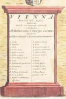 Vienna Metropoli dell' Austria Descritta Bécs erődjének alaprajza. megjelent Vincenzo Maria Cor...