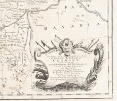 1744 A New and Correct Map of the South West part of Germany Containing the Archbishopricks and Elec...