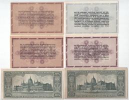 1945-1946. 10db-os látványosan elcsúszott nyomatú inflációs pengő és adópengő tétel T:F