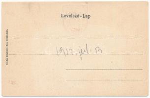 Szabadka, Subotica; Főgimnázium. Heumann Mór kiadása, szecessziós címeres litho keret / school. Art ...