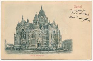 1903 Szeged, Új zsinagóga. Dombornyomott (EK)