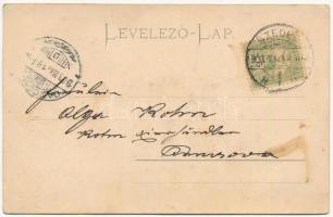 1903 Szeged, Új zsinagóga. Dombornyomott (EK)