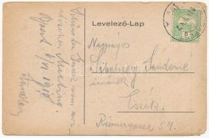 1910 Leblanc Alfréd francia aviátor Bleriot repülőgépen / Alfred Leblanc French aviator on a Bleriot...