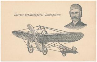 Budapest, Bleriot repülőgépével Budapesten. Biró A. kiadása (EK)