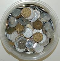 1kg vegyes fémpénz, egész világ