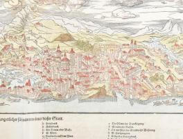 Sebastian Münster: Der schonen und weitberuhmpten Statt Genua Abcontrafactur - Genova színezett fame...