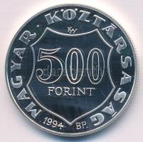 1994. 500Ft Ag "Kossuth Lajos" kapszulában, tanúsítvánnyal T:PP Adamo EM133