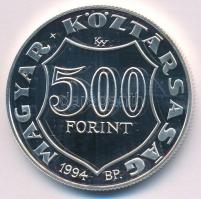 1994. 500Ft Ag "Kossuth Lajos" kapszulában, tanúsítvánnyal T:PP Adamo EM133