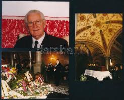 1996-1997 Simándy József (1916-1997) Kossuth-díjas operaénekest ábrázoló 4 db fotó + a Magyar Állami...