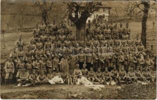 1912 Austro-Hungarian K.u.K. military, group of soldiers. M. Senn photogr. Atelier (Merano, Meran; Südtirol) photo