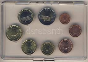 Hollandia 2007. 1c-2€ 8klf db, kereskedői szettben T:1