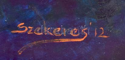 Szekeres József (1944-): Bogár, 2012. Olaj, papír. Jelezve jobbra lent. 70x50 cm