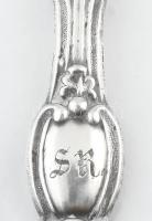 Ezüst (Ag) kanál, jelzéssel, h: 8,5 cm, nettó: 2,75 g