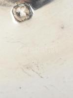 Ezüst (Ag) kanál, jelzéssel, h: 9 cm, nettó: 16 g