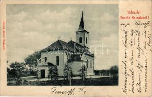 1901 Tiszagyenda, Pusztagyenda, Puszta-Gyenda; Római katolikus templom. Divald Károly (EB)