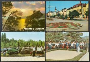 Kb. 100 db MODERN külföldi város képeslap / Cca. 100 modern non-Hungarian town-view postcards