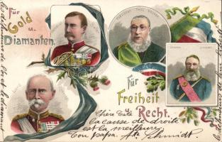 Roberts, Buller, Krüger, Joubert litho