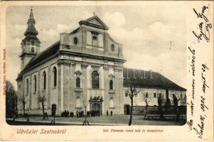 1902 Szolnok, Szt. Ferenc rend ház és temploma. Ragács Gyula felvétele (EK)