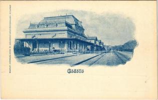 Gödöllő, vasútállomás. Magyar automata-gyár és kölcsön-részvénytársaság kiadása
