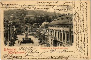 1900 Miskolc, Erzsébet tér, Kossuth szobor