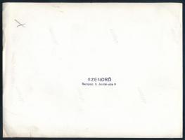 1945 Magyar katona szovjet tengerészekkel, Szendrő István (1908-2000) pecséttel jelzett fotója, szél...