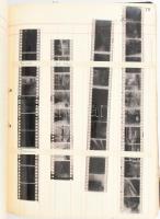 cca 1950-1970 Több mint 1000 fotónegatív albumba fűzve, Budapest, Balaton, Sopron, Mátra, stb., 29×2...