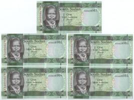 Dél-Szudán DN (2011) 1P (10x) sorszámkövetők "AK 8828961 - AK 8828970" T:UNC 
South Sudan...