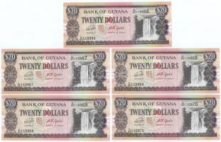 Guyana DN (2018) 20$ (10x) sorszámkövetők "C/65 110961-C/65 110970" T:UNC
Guyana ND (2018...