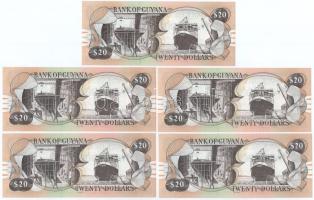 Guyana DN (2018) 20$ (10x) sorszámkövetők "C/65 110961-C/65 110970" T:UNC
Guyana ND (2018...
