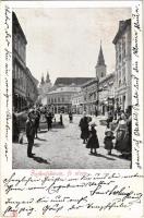 1899 (Vorläufer) Székesfehérvár, Fő utca, üzletek (EK)