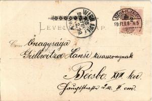 1899 (Vorläufer) Székesfehérvár, Fő utca, üzletek (EK)