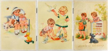 Kb 150 modern képeslap: gyerekek, virágok, üdvözlők modern fotóalbumban