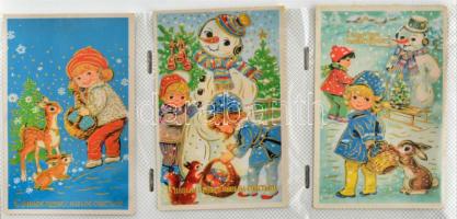 Kb 150 modern képeslap: gyerekek, virágok, üdvözlők modern fotóalbumban