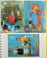 Kb 100 modern képeslap: 3-dimenziós lapok, mese, üdvözlők modern fotóalbumban