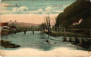 1905 Besztercebánya, Banská Bystrica; Garam részlet, híd. Walther Adolf és Társai kiadása / Hron riverside, bridge (Rb)