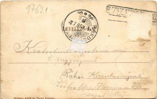 1905 Besztercebánya, Banská Bystrica; Garam részlet, híd. Walther Adolf és Társai kiadása / Hron riv...