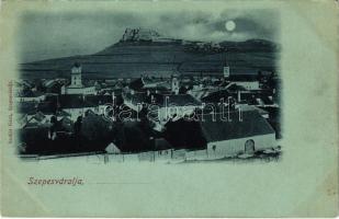 Szepesváralja, Spisské Podhradie; látkép, vár. Szoller Géza kiadása / Spissky hrad / general view, castle