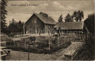 1922 Kovácsfalva, Kovácová; Kúpele Kovácová; Kúpel a pramen / fürdő és forrás / spa and mineral water spring source (EK)