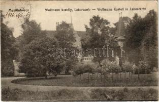 1916 Laborcrév, Krasznibród, Krásny Brod (Mezőlaborc, Medzilaborce, Möze Laborcz); Wollmann kastély. Rubin Lipót kiadása / Kastell / castle (EK)