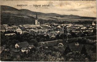 1934 Kisszeben, Sabinov; látkép. Gustav Stehr kiadása / Celkovy pohled / general view (fl)