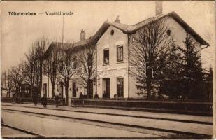 Tőketerebes, Trebisov; vasútállomás. Vasúti levelezőlapárusítás 336. / railway station (r)