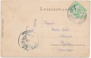 Losonc, Lucenec; Rákóczi utca, Emke Kávéház, Szálloda a Magyar Királyhoz, Szüsz Miksa üzlete. Kreden...