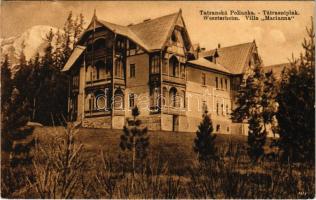 Tátraszéplak, Tatranska Polianka, Westerheim (Magas-Tátra, Vysoké Tatry); Villa Marianna. Aufn. von M. Szabo